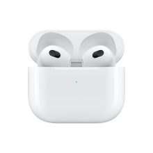 هدفون بلوتوثی اپل مدل AirPods 3 همراه با محفظه شارژ